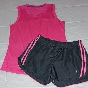 Danskin Shorts / Athletic Works Top